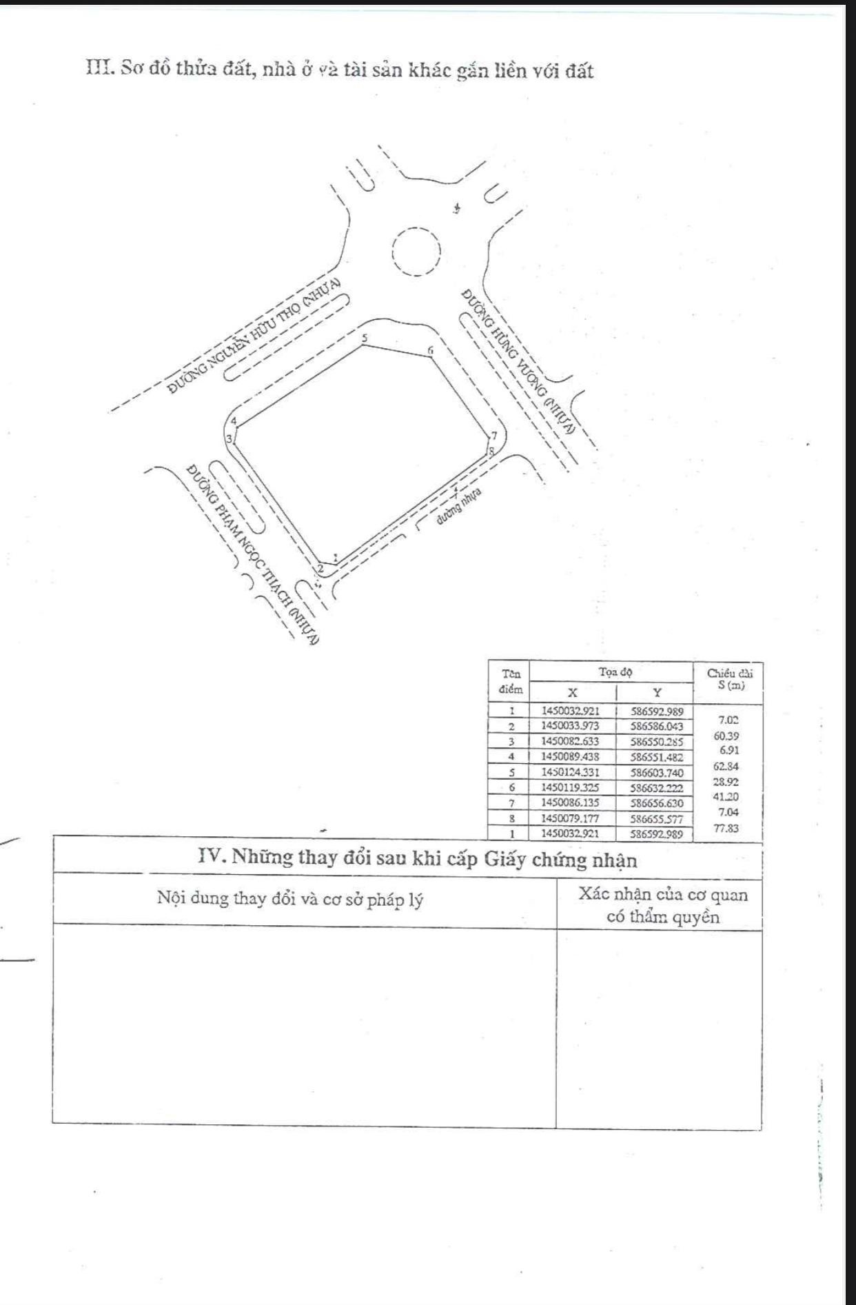 Đất 4 mặt tiền đường hùng vương- nguyễn hữu thọ- phạm ngọc thạch, phường 9, tuy hoà, phú yên