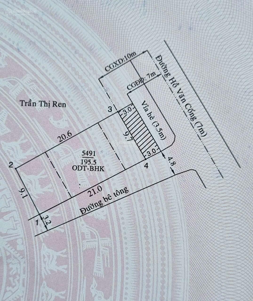 Cần bán gấp lô góc đường Hồ Văn Cống phường Tương Bình Hiệp mặt tiền kinh doanh buôn bán