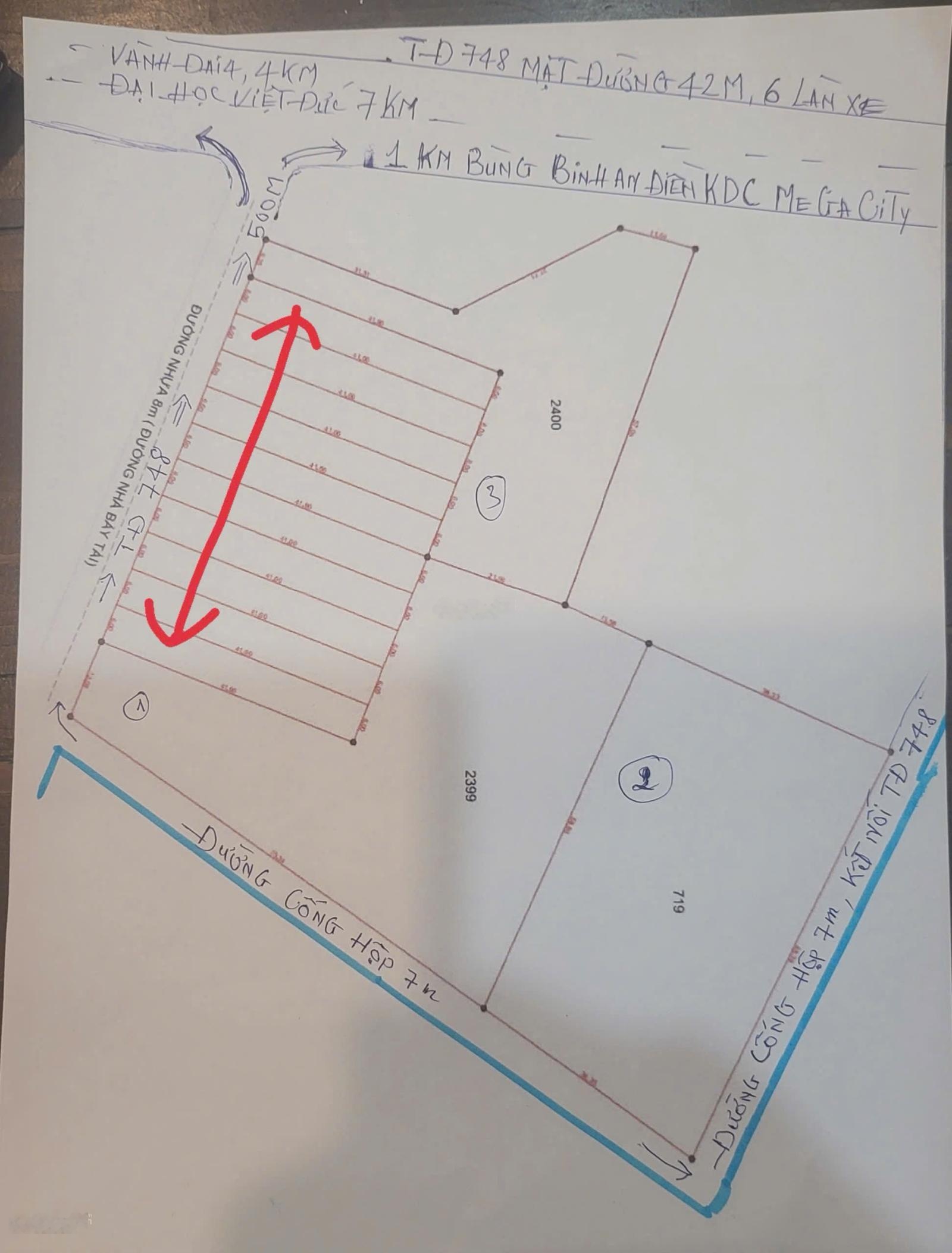 Bán đất phường An Điền bến cát cũ gần DT 748 vào 700m. DT 6364m2 thổ cư hơn 2000m2, giá rẻ đầu tư