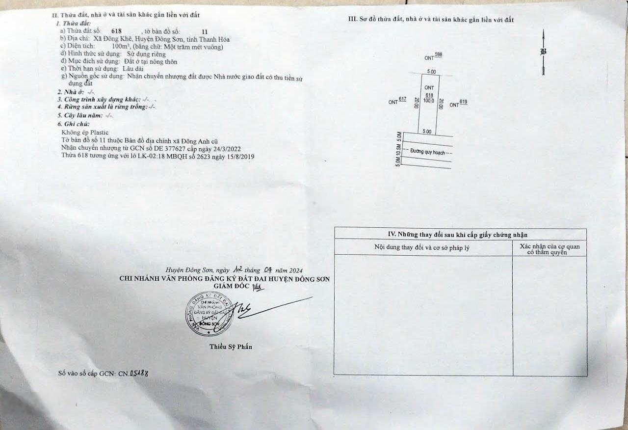 Siêu rẻ! MB1879 Đại đô thị TP Thanh Hóa lô 100m2 giá chỉ 1,6x tỷ đường liên xã rộng 20,5m