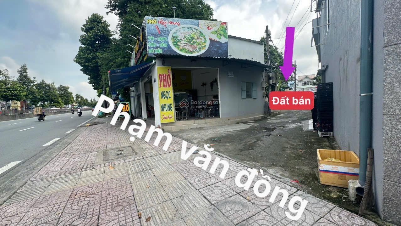 Lô đất đẹp. Phạm Văn Đồng, Linh Tây. Hẻm xe tải thông Cách mặt tiền 20m. Thích hợp xây CHDV, villa
