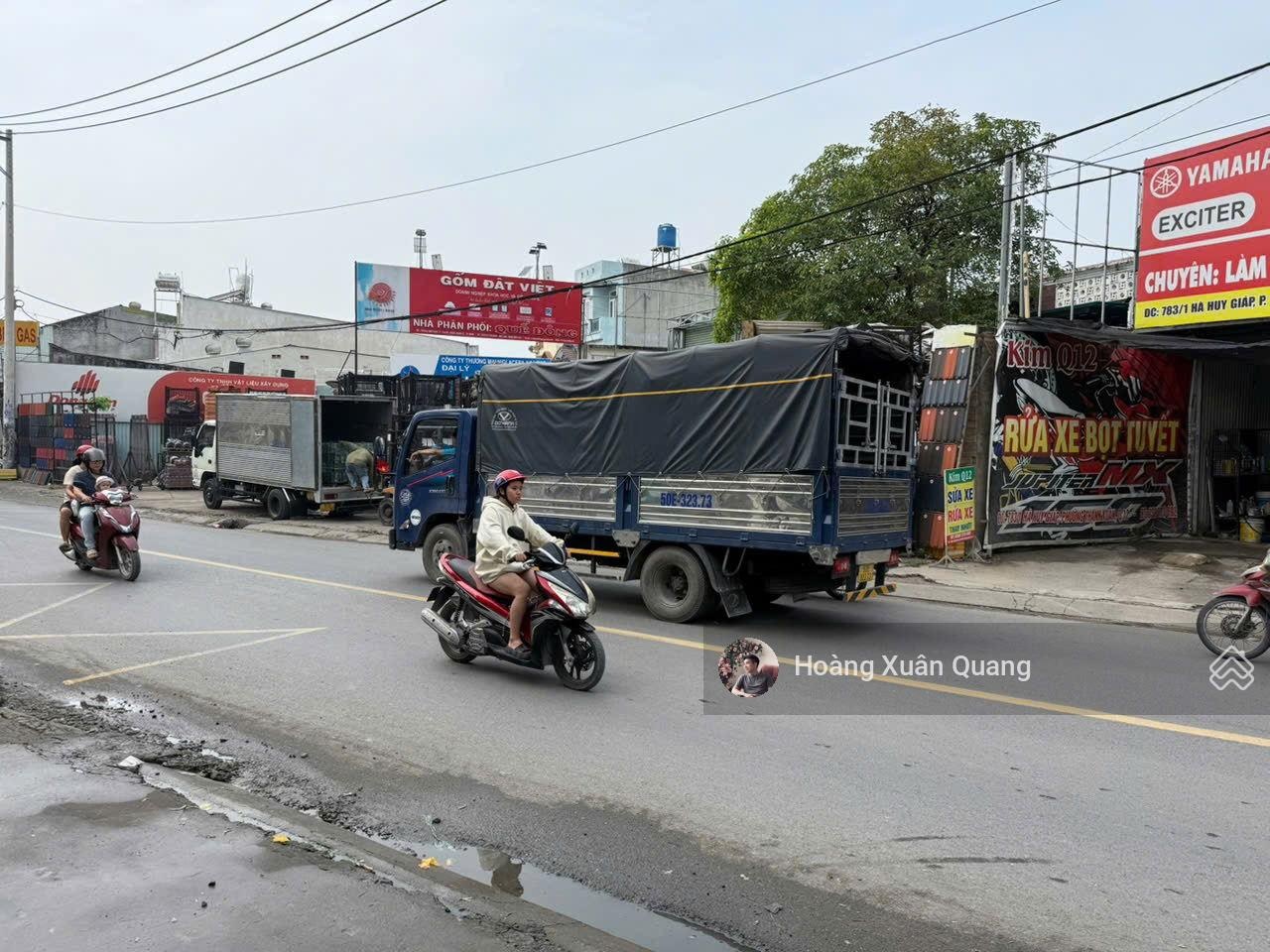 313m - 2 mặt tiền hà huy giáp q12 - ngang 8m - chỉ ~86tr/m - tách 4 căn / xây chdv đều tốt