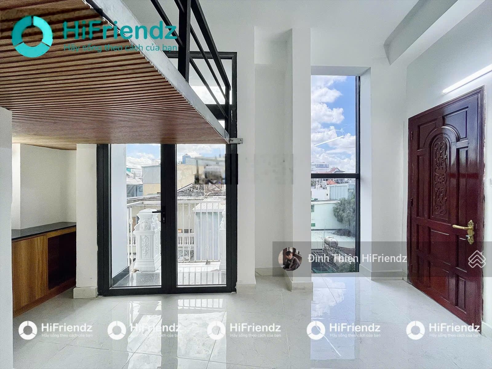 Cho thuê căn hộ dịch vụ mini - phòng gác mới xây - thang máy hầm xe - gần Học Viện Hàng Không