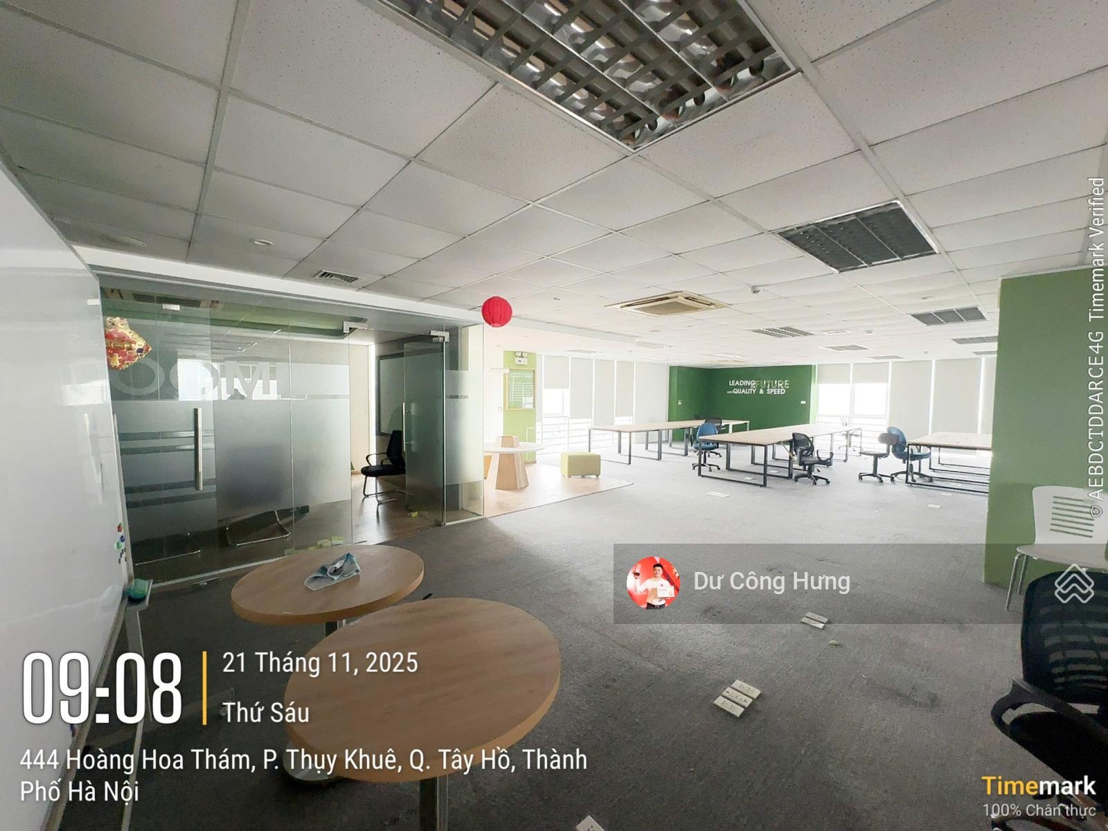 BQL tòa Mercury Building Hoàng Hoa Thám cho thuê văn phòng sẵn nội thất 300m2 giá 250k/m2/th