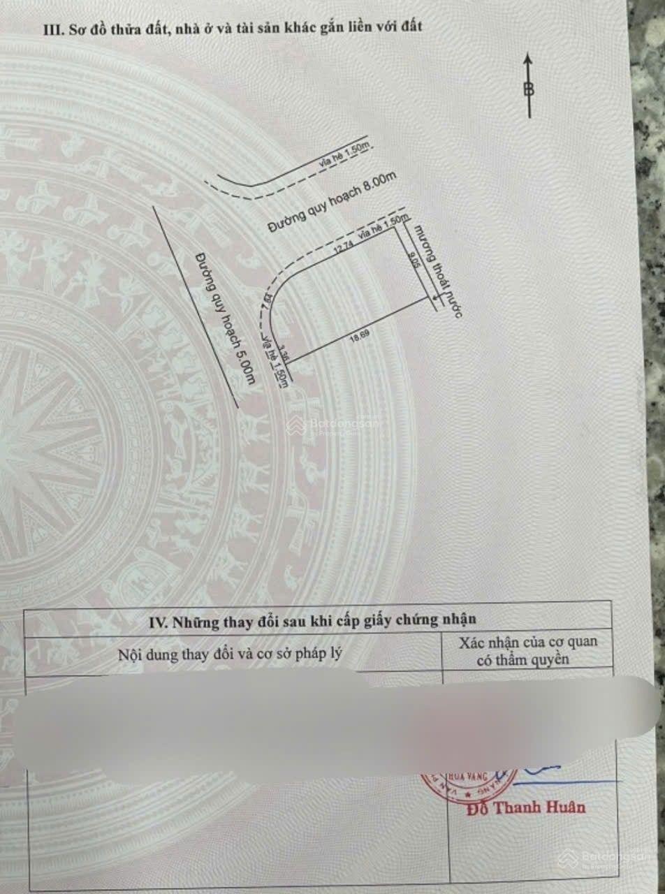 Lô góc tái định cư hòa ninh, 159m2 đường quy hoạch 8m, sát đường DT602.