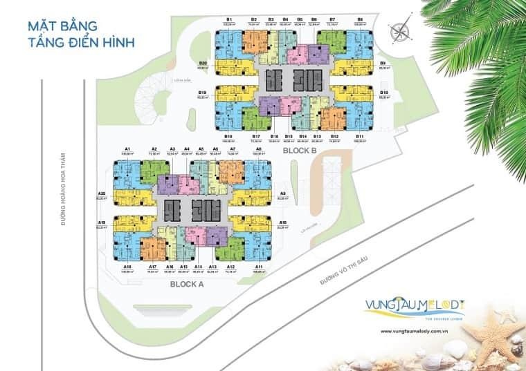 Bán căn hộ Melody Vũng Tàu 2PN 2WC Cách Biển Bãi Sau 300m liên hệ: 0901325595