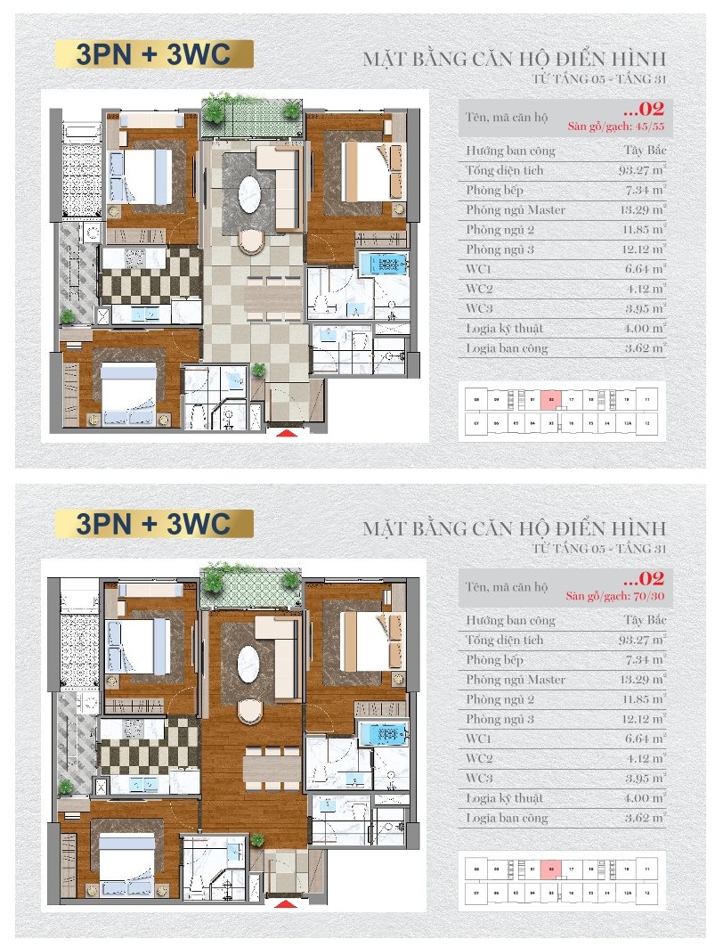 Bán căn hộ 1617 căn 93.4m2 giá rẻ nhất dự án Viha Leciva 107 Nguyễn Tuân