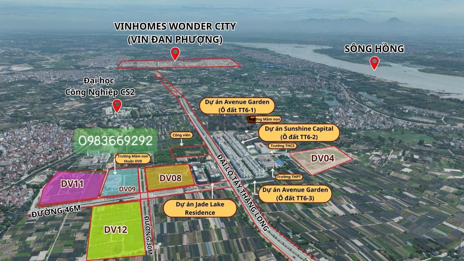 Đất Dịch Vụ Tây Tựu Quỹ căn đẹp giá rẻ nhất 60m, 80m2 và Căn GÓC đường LỚN