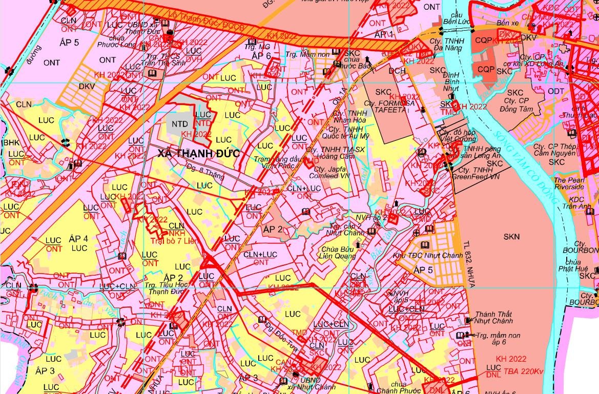 Bán đất: 10.000m2 (~1ha) đất (ngang hơn 60m) mặt tiền QL1A Bến Lức, Long An