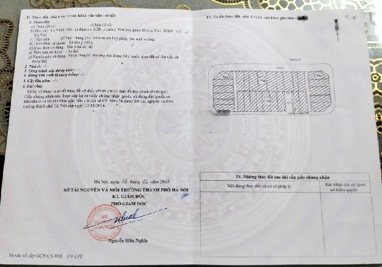 Bán Đất X2B Yên Sở 60m2, View Công Viên, Ô Tô Tránh, Kinh Doanh Văn Phòng/Spa