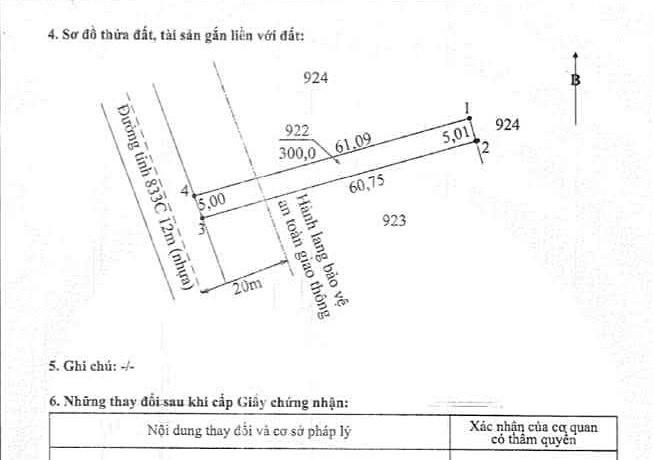 Đất MT đường Cai Tài DT835 - 300m² Thổ cư, Điện 3Pha xe Con Giá 2,3 Tỷ Mỹ Bình, Tân Trụ, Long An