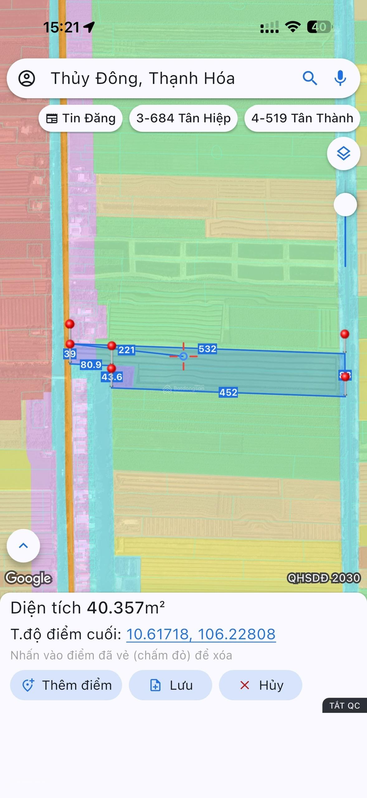 Bán đất tại Xã Thủy Đông, 56 tỷ, 40357 m2, pháp lý đầy đủ
