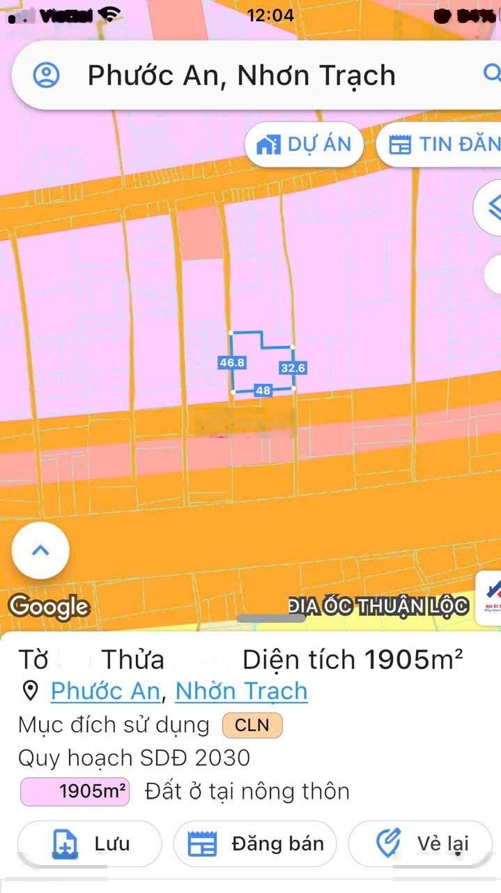 Siêu phẩm 2200m2 đất Nhơn Trạch mặt tiền Hùng Vương, sát cao tốc & sân bay giá chỉ 1/3 thị trường