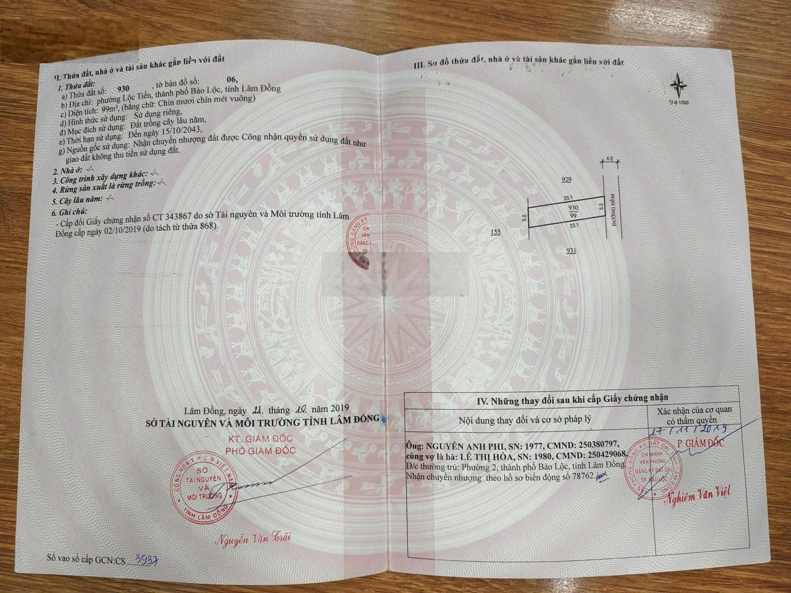 Bán đất hẻm 402 Phan Đình Phùng, Bảo Lộc, 100m2 giá 1,4 tỷ