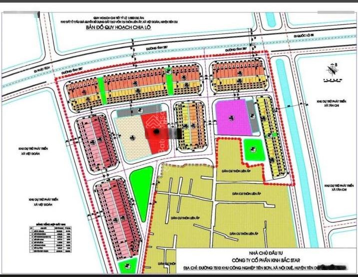 Bán đất nền siêu hot tại đường 287, Tiên Du, Bắc Ninh, 3.450 tỷ, 100m2