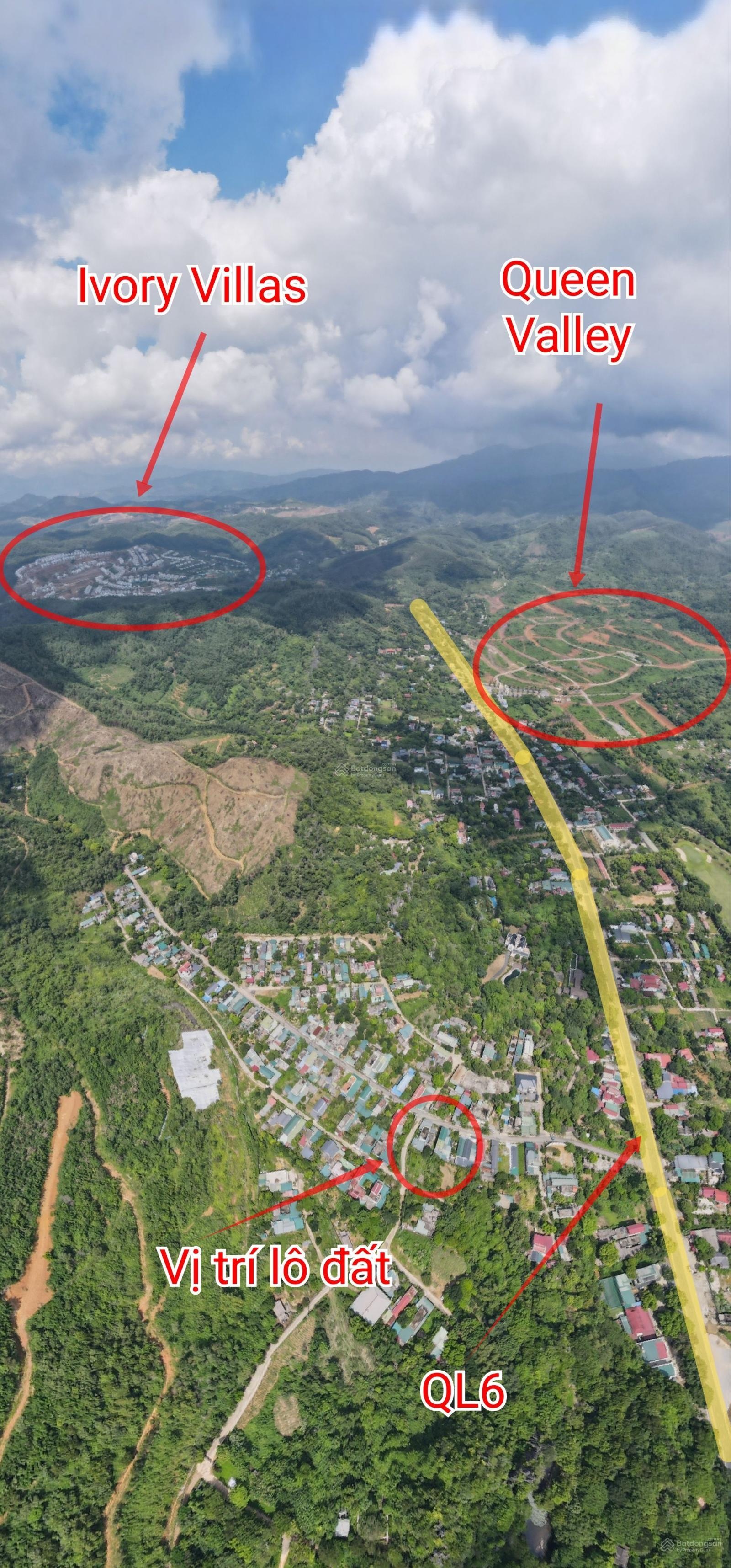 Bán 245,8m2 đất ở 200m2, nở hậu, đối diện sân golf Phoenix Lâm Sơn, Lương Sơn, giá 2,5 tỷ