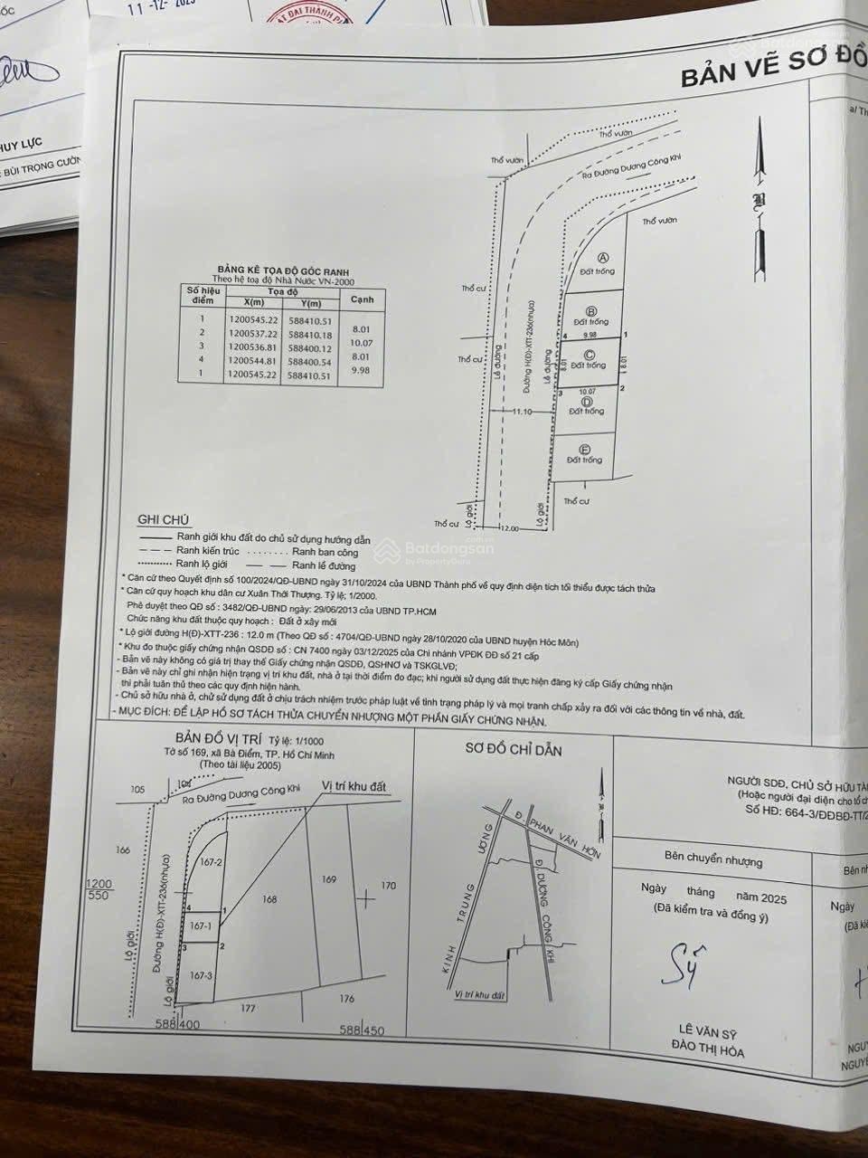 Bán lô đất MT đường nhựa 12m ngang 8m, thổ cư 81m2. Bà Điểm Hocmon, 3,59tỷ TL