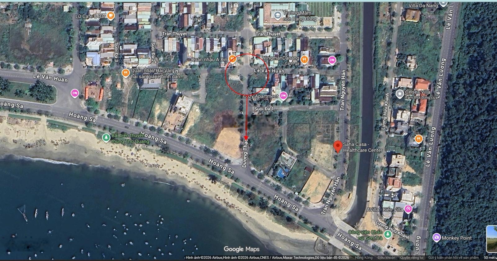 Lô góc cách biển vài bước chân Dương Thạc vs Lê Văn Huân