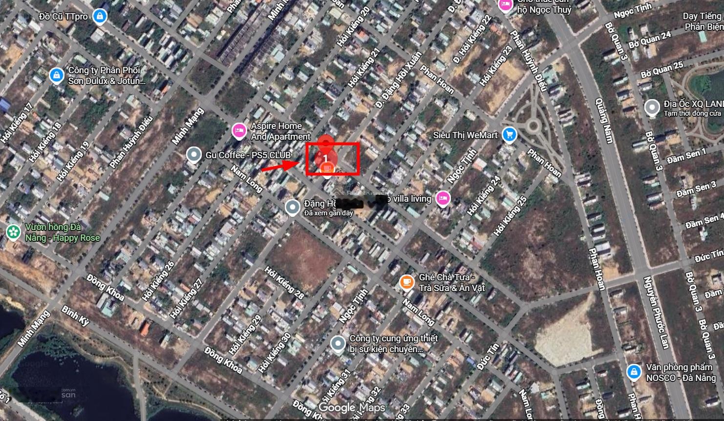 Bán nhanh lô đất đẹp đ. đặng hoài xuân, nam hòa xuân(cũ), sau lưng dãy shophouse, vị trí đắc địa..