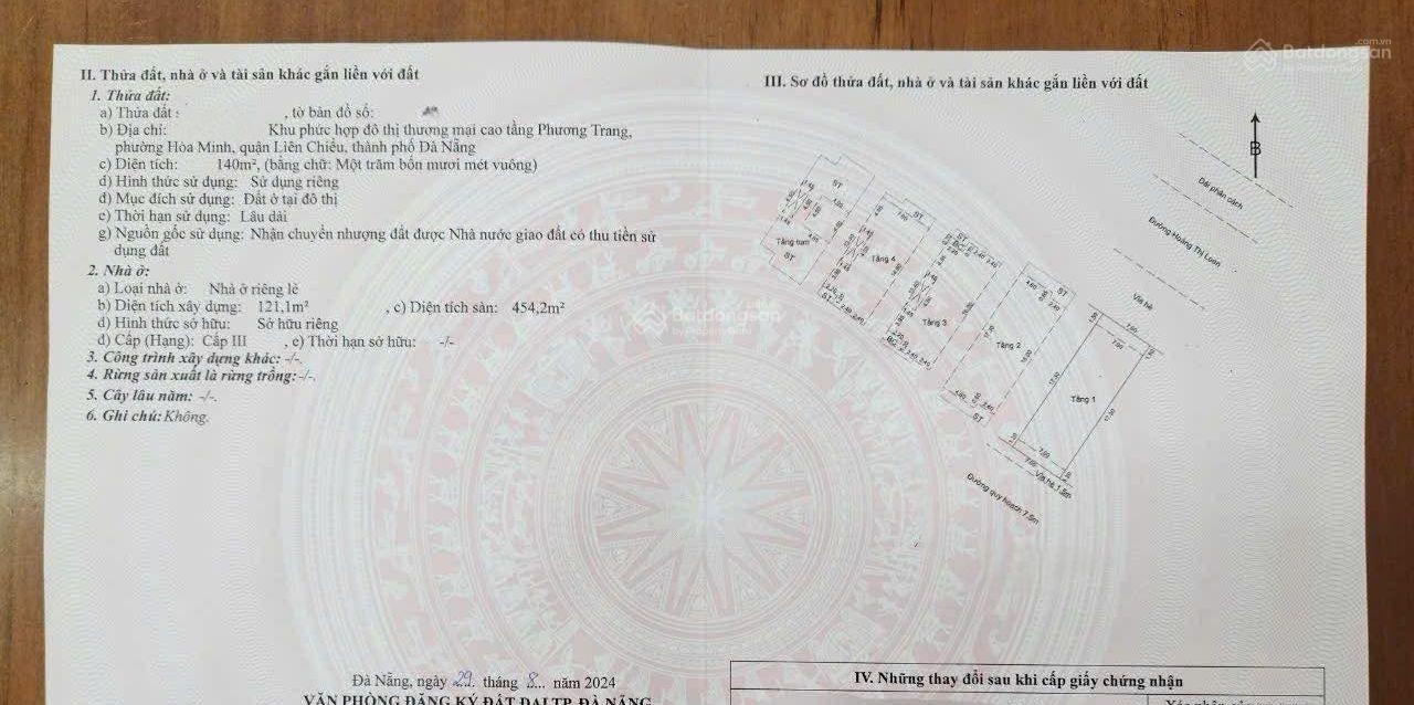 Shophouse 4.5 tầng mặt tiền đường 33m Hoàng Thị Loan, vị trí đẹp. S= 140m2 ( 7x20) giá: 17.5 tỷ
