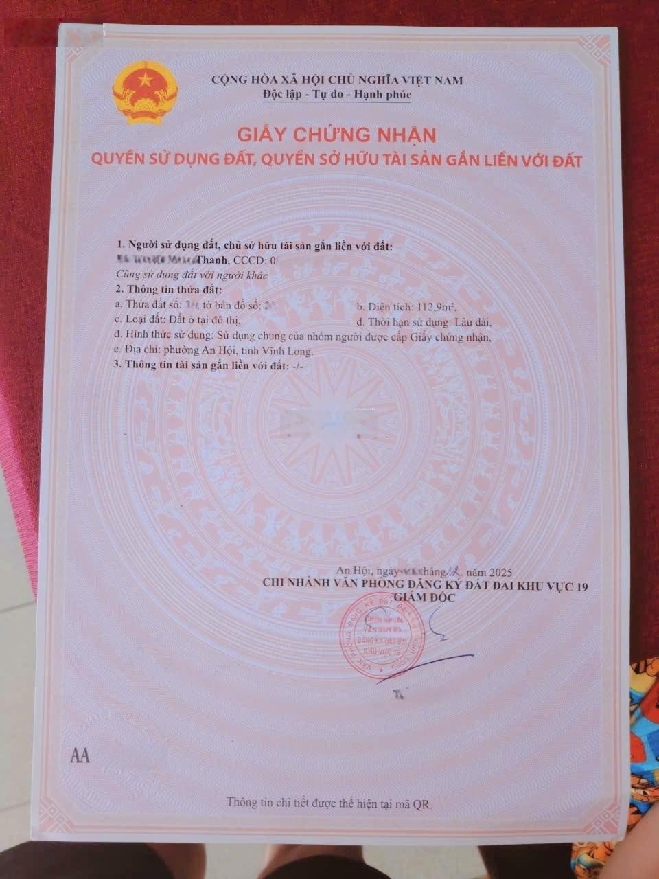 Bán Nhà 112,9m2 (~ 4,36x26m) Hẻm Thông 4m 3Gác 69/69x Ngô Quyền, Phường An Hội, Tp.Bến Tre.