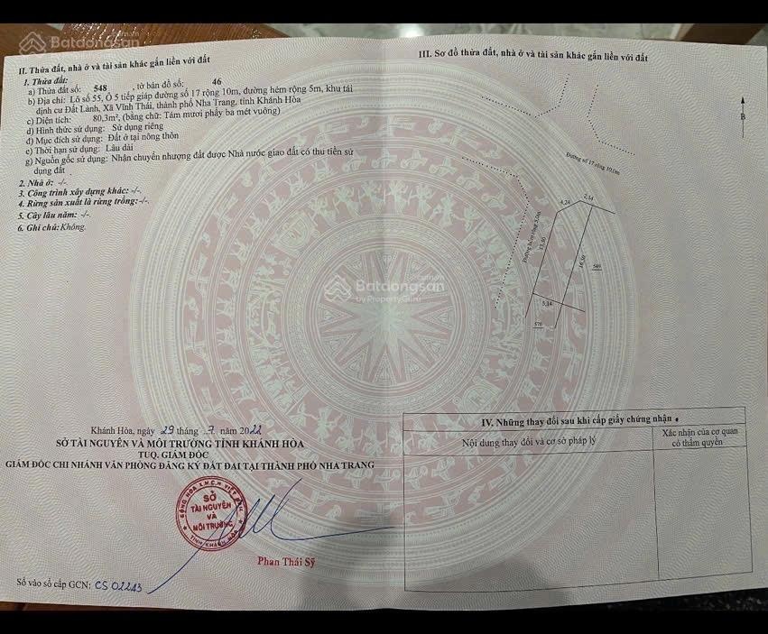 Lô góc 2 mặt tiền. Giá rẻ. 80,3m2 giá chỉ 4tỷ060 TĐC Đất Lành