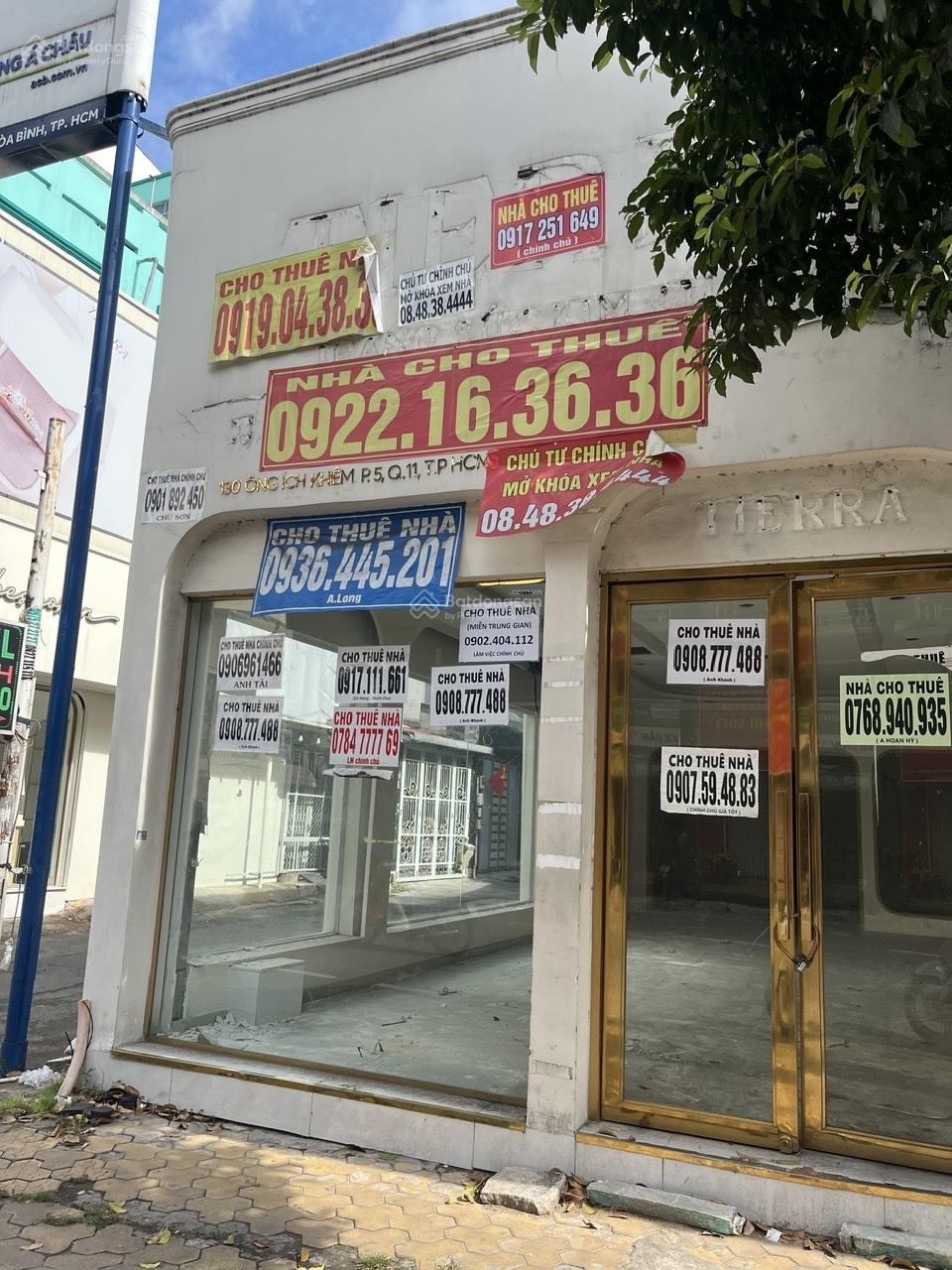 Cho thuê nhà mặt tiền Ông Ích Khiêm P5, Q11