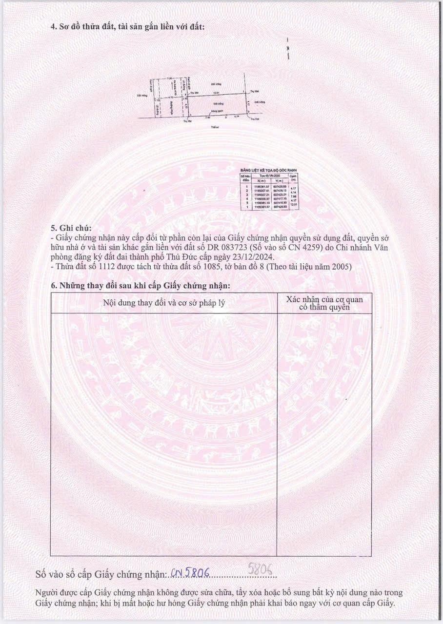 Chính chủ bán đất lô cuối đường 40 phường hiệp bình