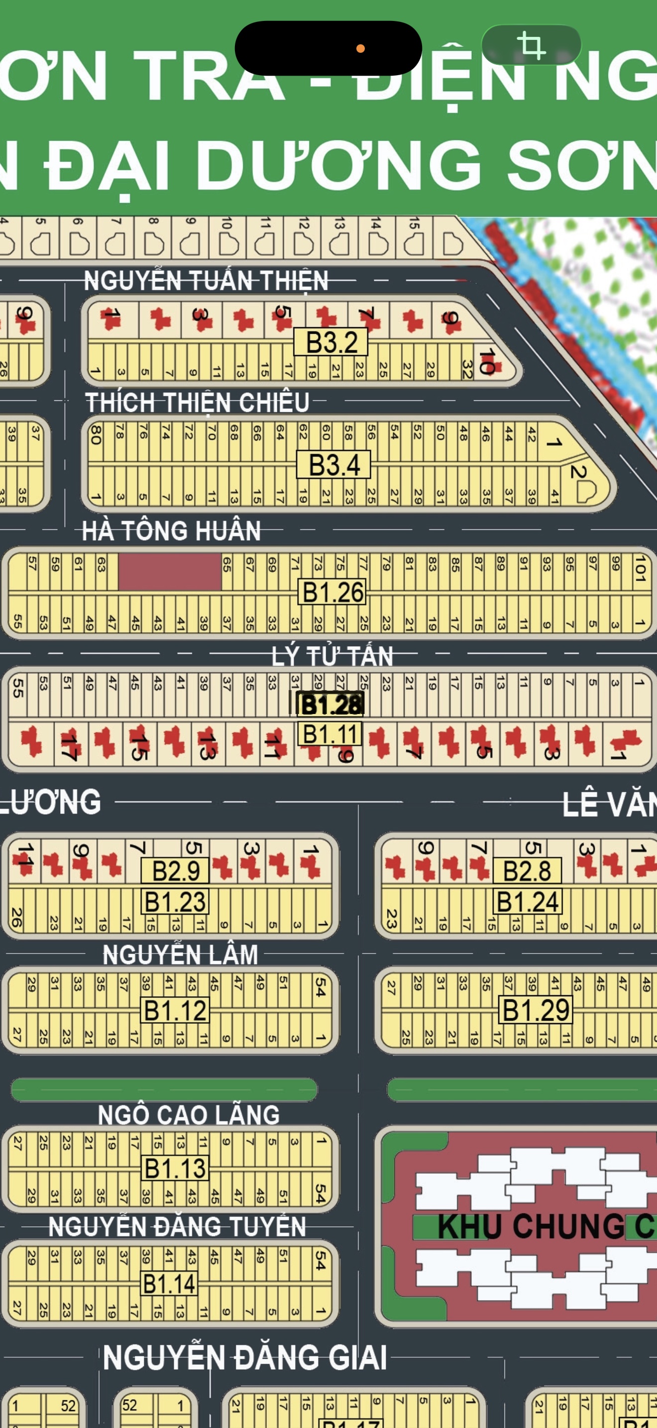 Bán đất đường thành vinh 3 vị trí đẹp