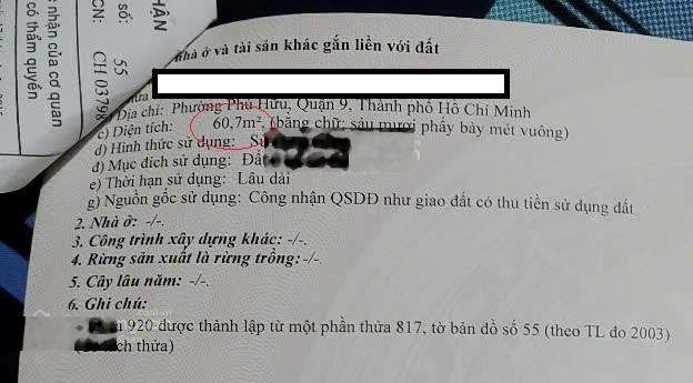 Đất khu hiếm ai bán 61m2 thổ cư, mặt tiền hẻm lớn, khu dân cư dân trí cao, xây tự do, 4 tỷ 300