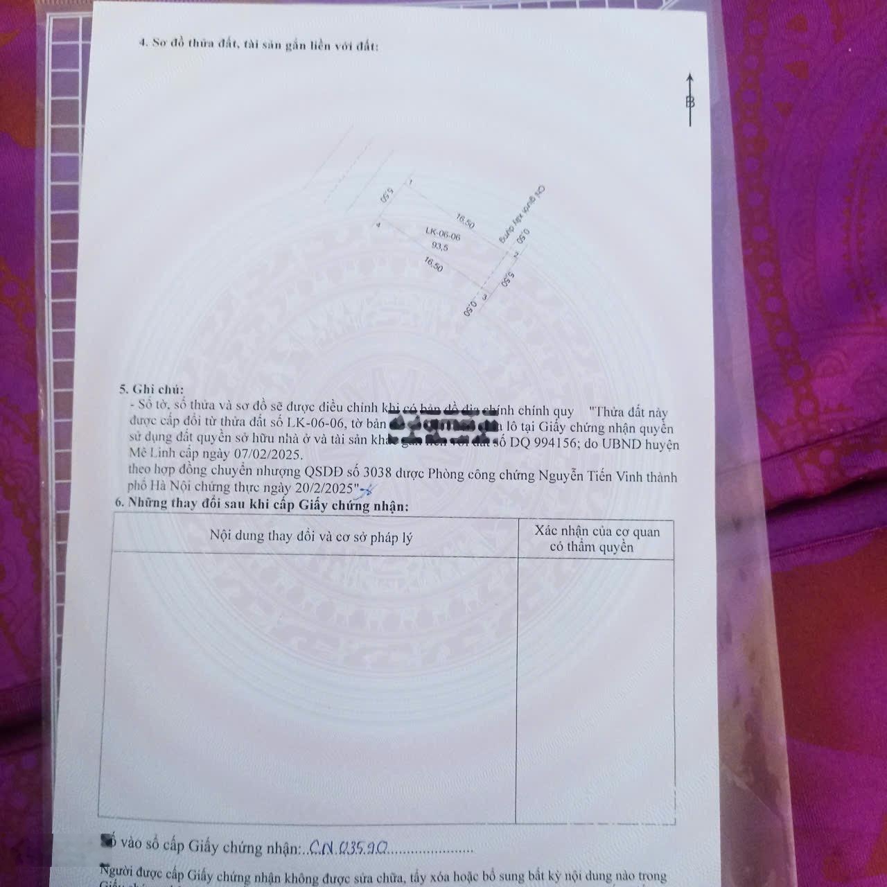 Duy nhất 1 lô Diện tích 93/m2 Khu đấu giá Bạch Đa - Kim Hoa - HN , Cần thanh Khoản .