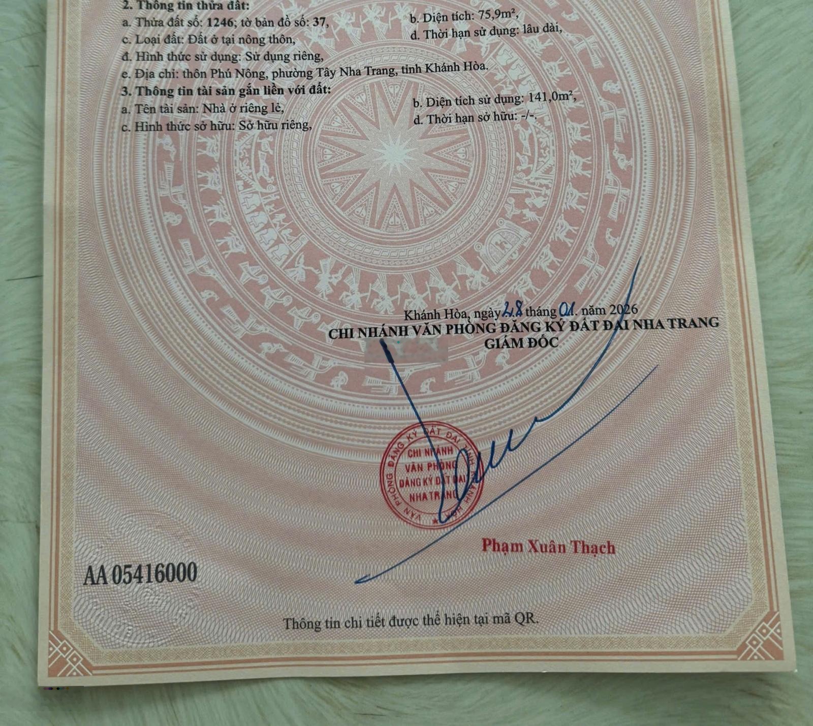 Bán nhà đẹp hẻm Cầu Dứa Phú Nông (đường ô tô)