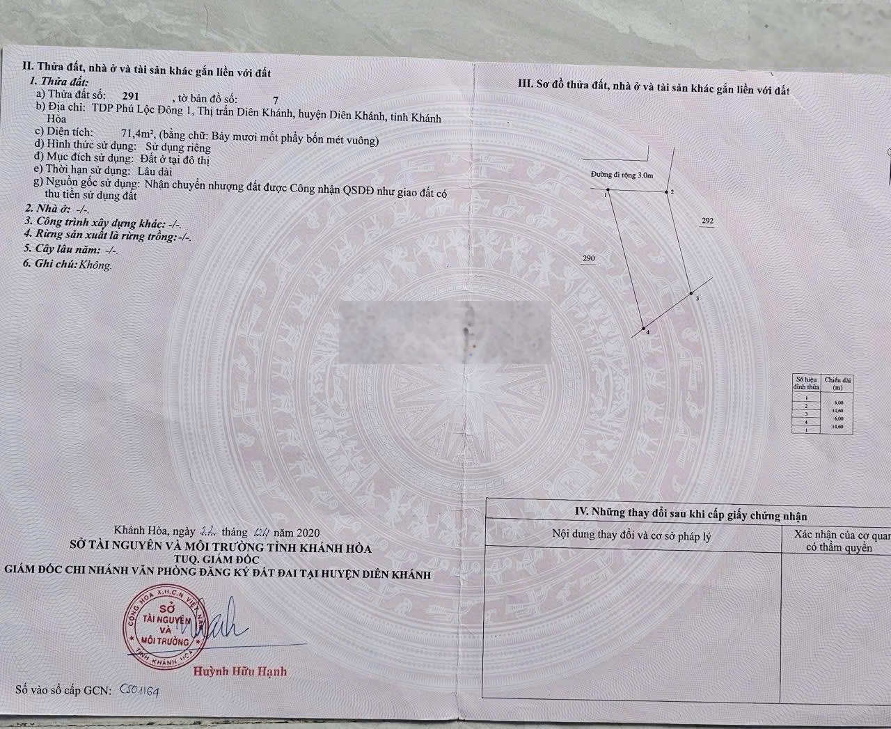 Bán căn nhà ngay trung tâm thị trấn Diên Khánh đường Kim Đồng giá tốt