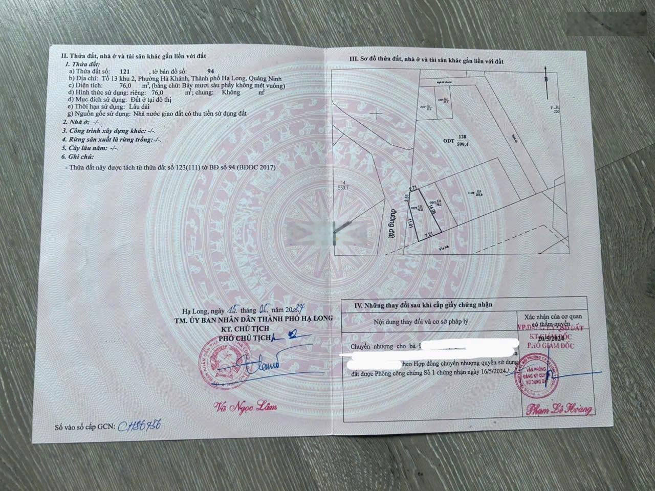 Bán đất phường Hà Khánh, Hạ Long 76m2, sổ đỏ chính chủ, giá tốt 4.x tỷ