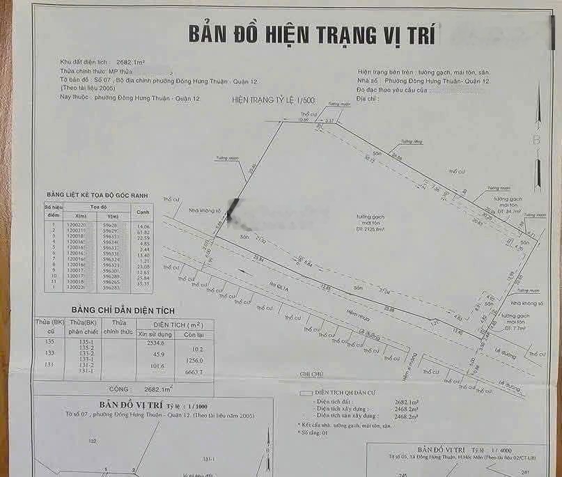 Bán nhà xưởng 2563m2 đường quốc lộ 1a, phường trung mỹ tây, quận 12. giá 135 tỷ thương lượng