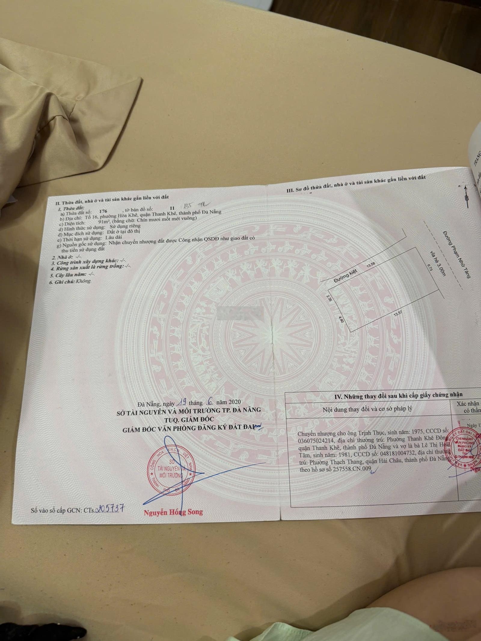 Hàng hiếm chào bán mặt tiền đương phạm nữ tăng- thanh khê - đà nẵng. ngang 6,7 siêu khủng