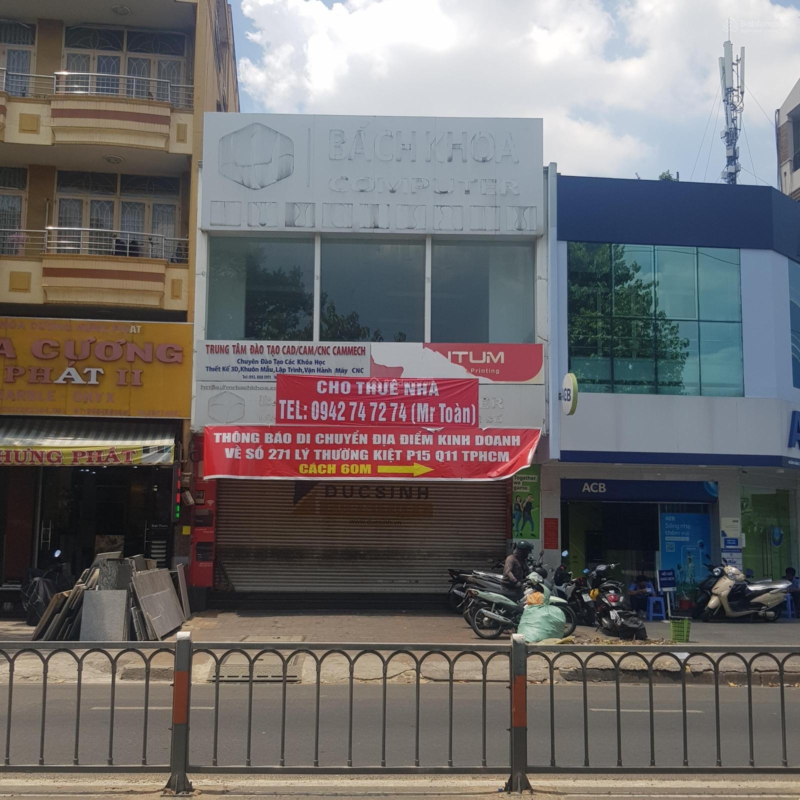 Cho thuê nhà nguyên căn MT Lý Thường Kiệt