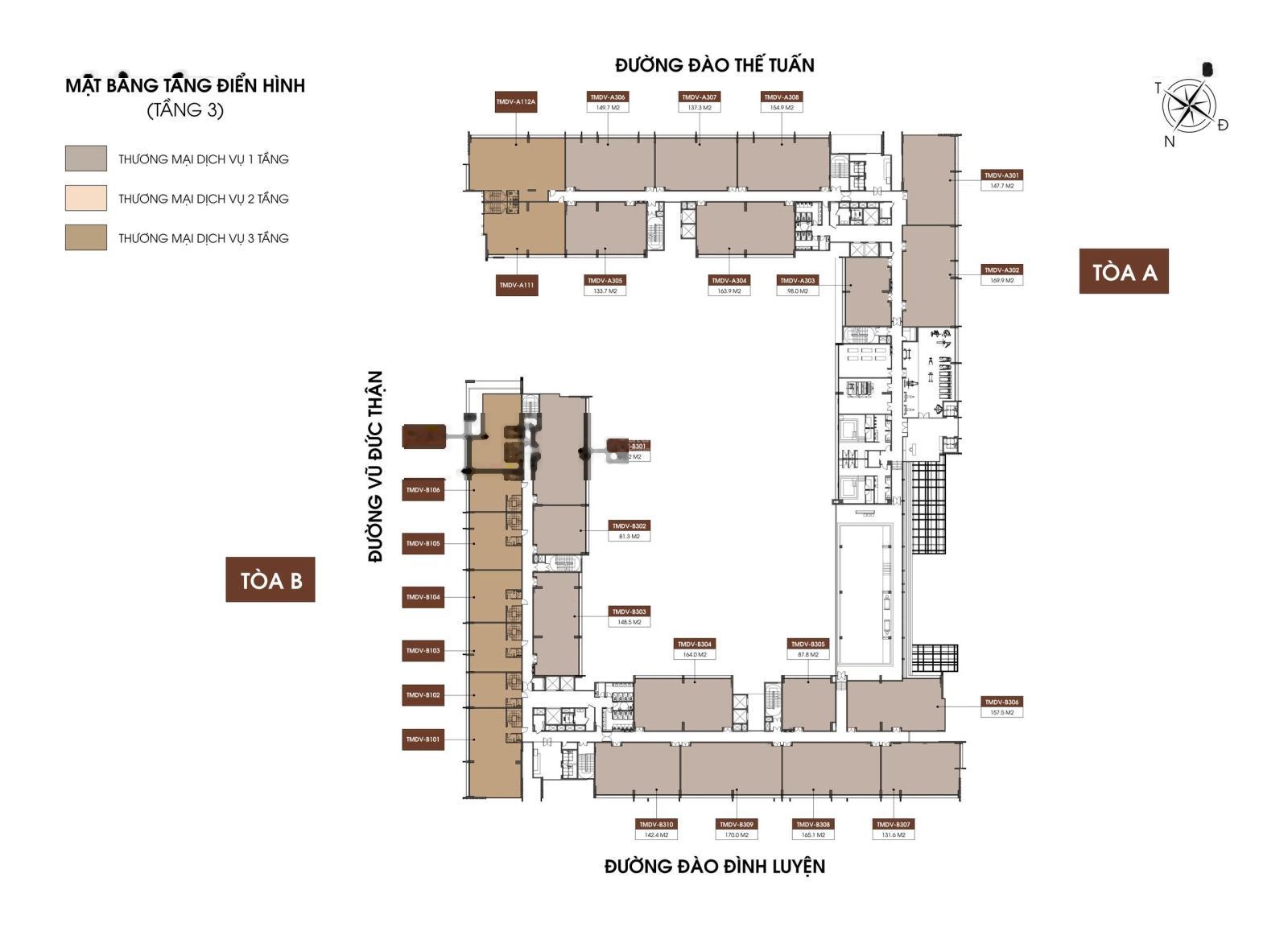 Bán shophouse 120 triệu, 183m2 tại Long Biên Central, Đường Vũ Đức Thận, Long Biên, Hà Nội