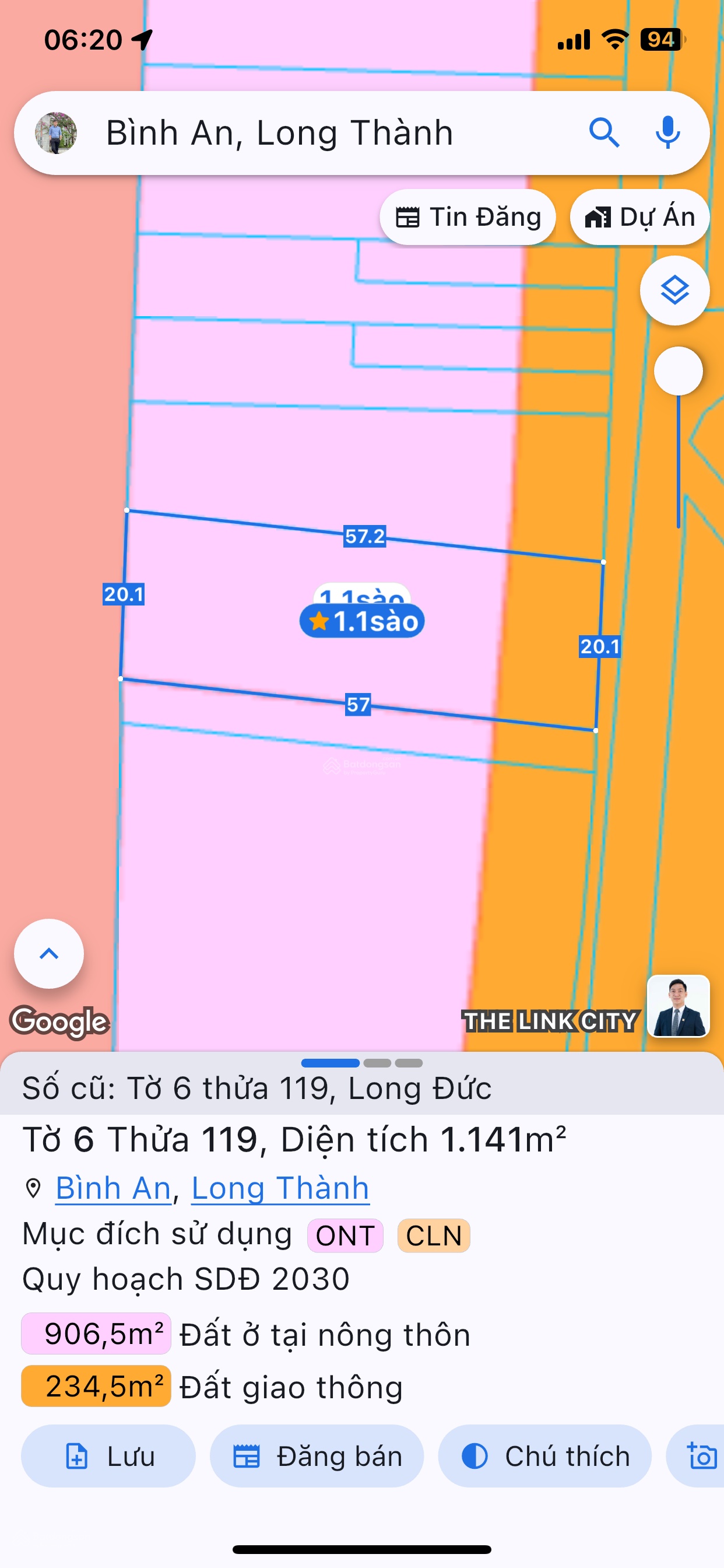 Bán đất Lộc An, 11 tỷ 500tr: 1141 m2, giá siêu hời, nhiều tiện ích đường xe công ra vào