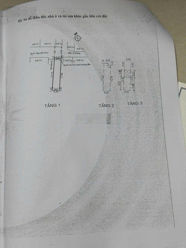 HXH 186 Nguyễn Súy gần chợ Tân Hương 4x20m 79m2 chỉ 6.5 tỷ