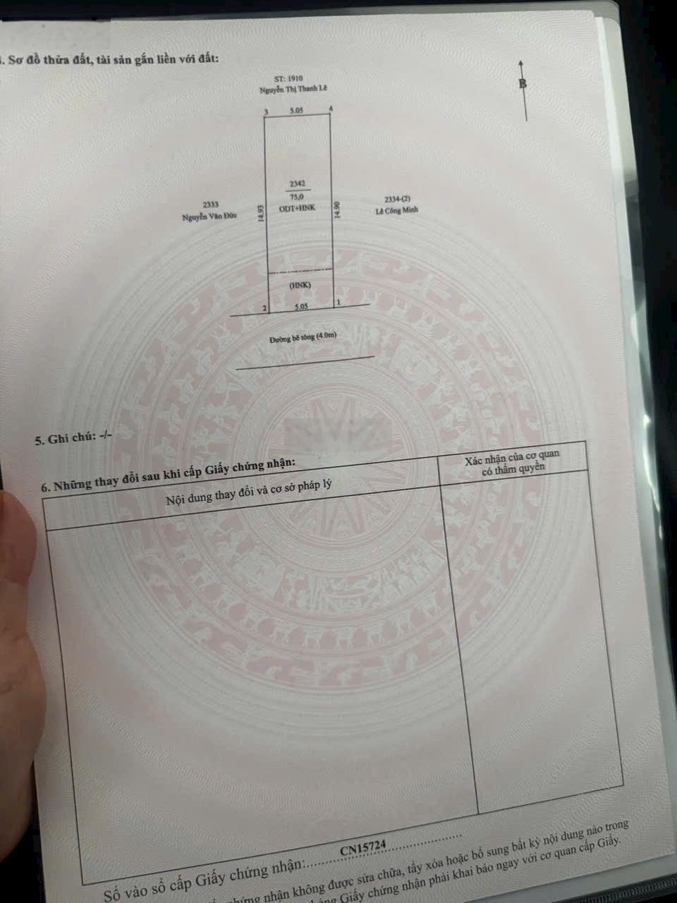 BÁN ĐẤT PHÚ MỸ NAY THUỘC PHƯỜNG BÌNH DƯƠNG - Hồ Chí Minh - Giá chỉ 2ty350 còn Tl mạnh