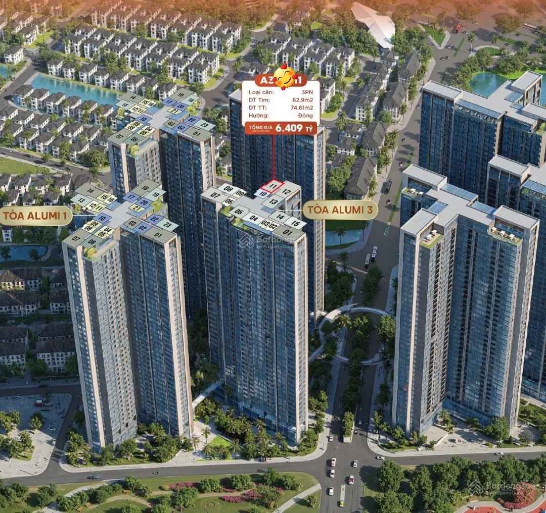 Alumi Premium căn góc A3 nội khu - 2PN - Trả trước từ 640 triệu. PKD 0981152882