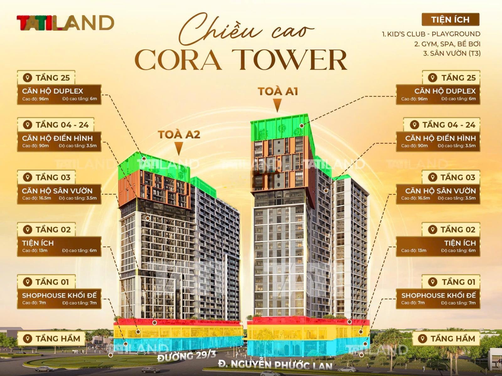 Căn hộ Cao cấp CORA TOWER mở bán giai đoạn đầu chỉ 3,X tỷ ngay Trung tâm Hòa Xuân - Đà Nẵng