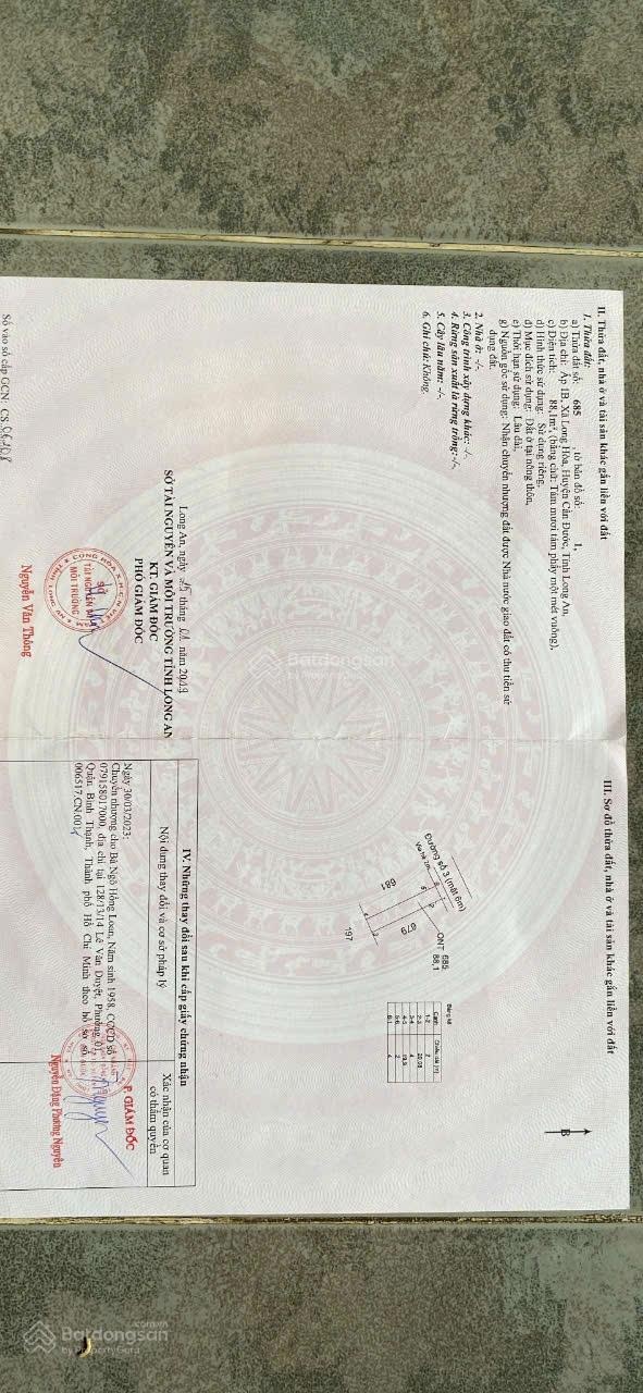 Kẹt tiền cần bán gấp lô đất đẹp sau chợ Bình Chánh