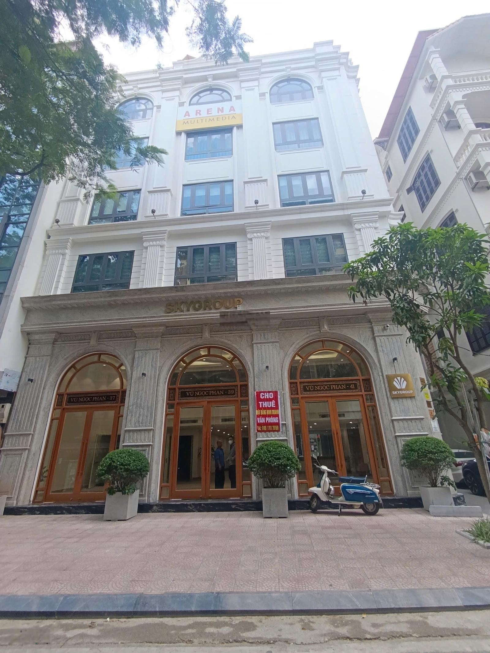 Cho thuê nhà căn góc phố Yên Lãng cực đẹp, Diện tích 90m2 x 6 tầng, Mt 15m, pccc đủ cả