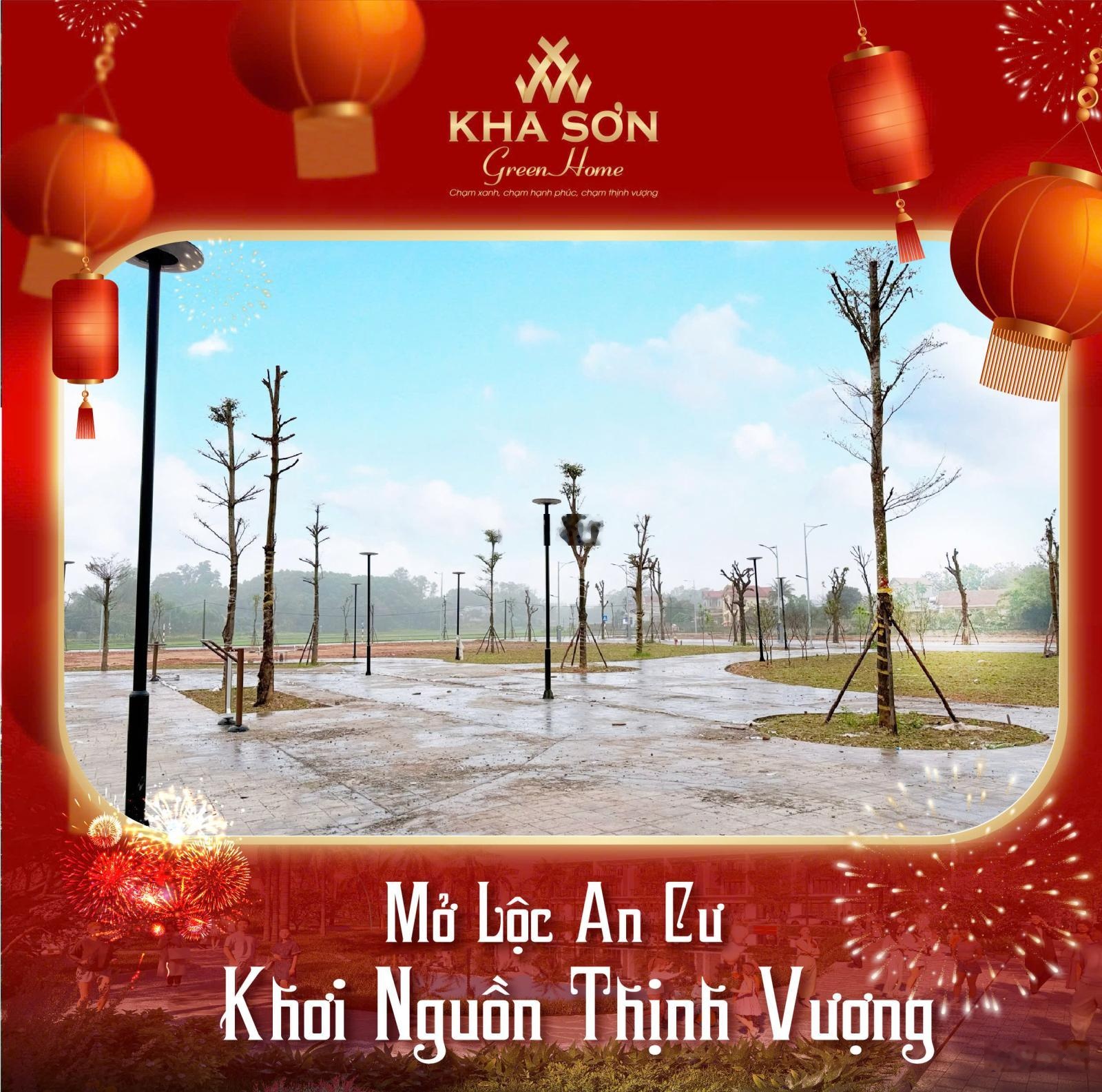 Chỉ từ 20tr/m + CK tới 5% sở hữu ngay lô đất tại Kha Sơn Green Home Thái Nguyên. HL: 0924665522