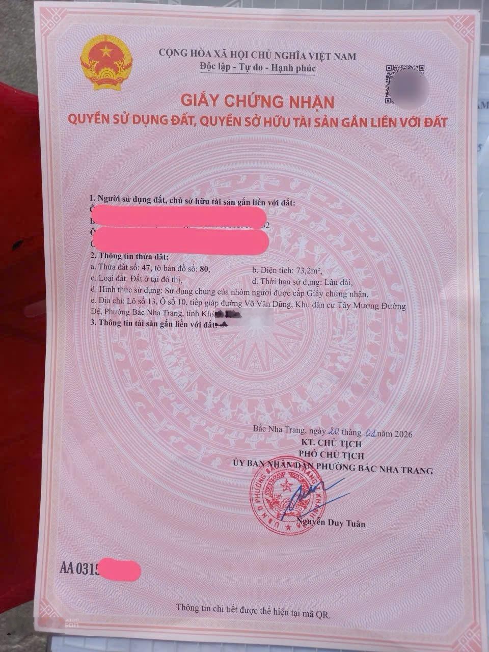 Bán đất mặt tiền đường võ văn dũng 73,2 m2, đường 13m giá 4,9 tỷ- gần biển!i
