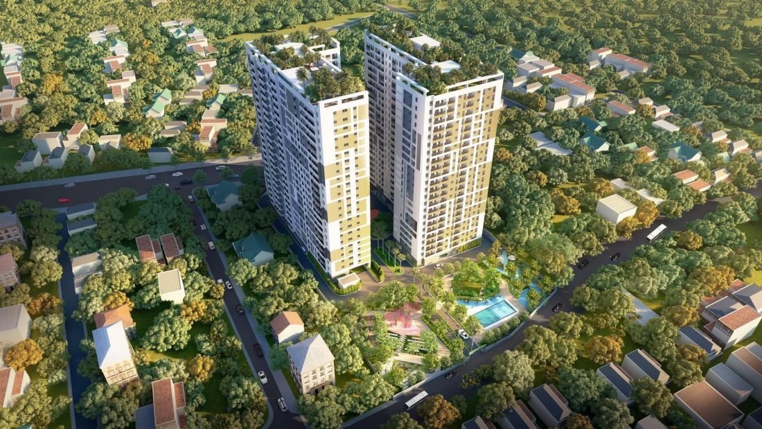 Cho thuê căn hộ giá rẻ Thuận An Bình Dương Iris Tower mới bàn giao giá chỉ 4 triệu căn 2PN 2WC