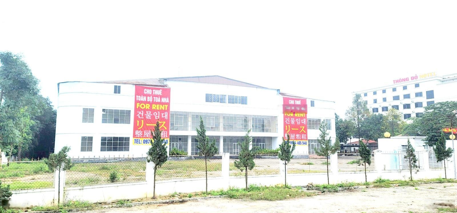 Cho thuê toàn bộ tòa nhà 3 tầng + khu tổng hợp 15.000m² TP Vinh - Nghệ An