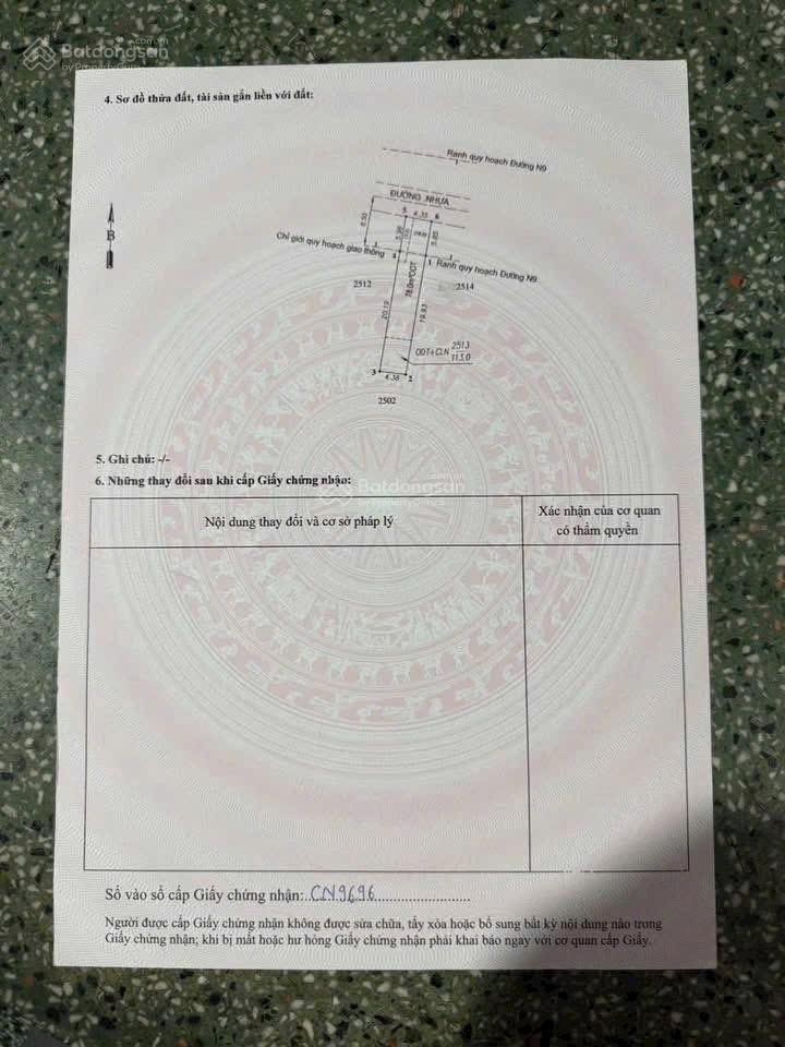 Chính chủ gởi bán lô đất mặt tiền trần đại nghĩa kp nội hóa p. đông hòa .hcm